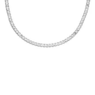 Heritage D-Link Glitz Edelstahl-Tennis-Halskette
