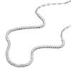 Heritage D-Link Glitz Edelstahl-Tennis-Halskette