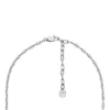 Heritage D-Link Glitz Edelstahl-Tennis-Halskette