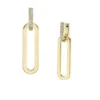 Heritage D-Link Glitz Goldfarbene Edelstahl-Ohrringe