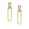 Heritage D-Link Glitz Goldfarbene Edelstahl-Ohrringe