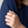 Heritage D-Link Glitz Zweifarbiger Edelstahl-Bandring