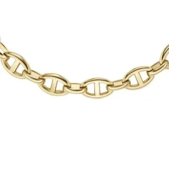 Heritage D-Link goldfarbene Edelstahl-Ankerkette