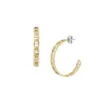 Heritage D-Link Goldfarbene Edelstahl-Creolen