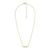 Heritage D-Link Goldfarbene Edelstahl-Kettenhalskette
