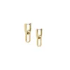 Heritage D-Link Goldfarbene Edelstahl-Ohrringe