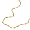 Heritage D-Link Goldfarbene Messing-Ankerkette