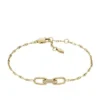 Heritage D-Link Goldfarbenes Edelstahl-Kettenarmband