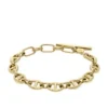 Heritage D-Link Goldfarbenes Edelstahl-Kettenarmband