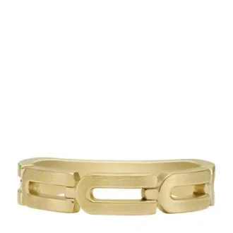 Heritage D-Link-Kette Goldfarbener Edelstahl-Bandring