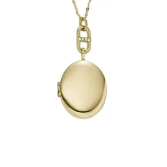 Heritage Goldfarbene Edelstahl-Kettenhalskette