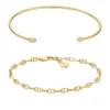 Heritage Goldfarbenes Messingarmband-Geschenkset