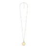 Heritage Legacy Charm Goldfarbene Edelstahl-Anhänger-Halskette