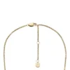 Heritage Legacy Charm Goldfarbene Edelstahl-Anhänger-Halskette