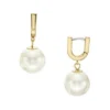 Heritage Pearl D-Link Goldfarbene Edelstahl-Creolen