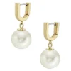 Heritage Pearl D-Link Goldfarbene Edelstahl-Creolen