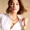 Heritage Pearl D-Link Goldfarbene Edelstahlkette
