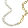 Heritage Pearl D-Link Goldfarbene Edelstahlkette