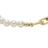 Heritage Pearl D-Link Goldfarbenes Edelstahl-Kettenarmband