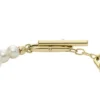 Heritage Pearl D-Link Goldfarbenes Edelstahl-Kettenarmband
