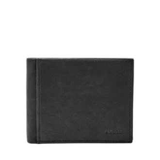 Ingram Leder-Bifold-Geldbörse mit RFID-Schutz und Klappfach für Ausweise