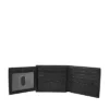 Ingram Leder-Bifold-Geldbörse mit RFID-Schutz und Klappfach für Ausweise