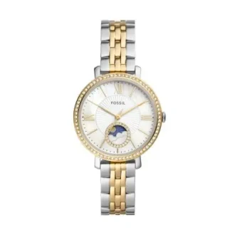 Jacqueline Sun Moon Multifunktionsuhr aus zweifarbigem Edelstahl