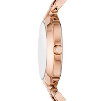 Kerrigan Dreizeigeruhr aus roségoldfarbenem Edelstahl
