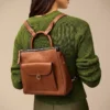 Kleiner Rucksack aus Parker-Leder