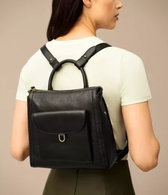 Kleiner Rucksack aus Parker-Leder