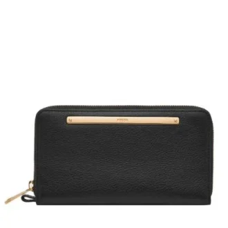 Liza Leder-Clutch mit Reißverschluss