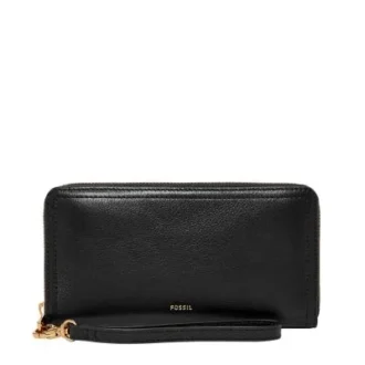 Logan Leder-Clutch mit RFID-Reißverschluss