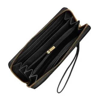 Logan Leder-Clutch mit RFID-Reißverschluss