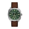 Machine Chronograph Braune Lederuhr