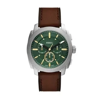 Machine Chronograph Braune Lederuhr