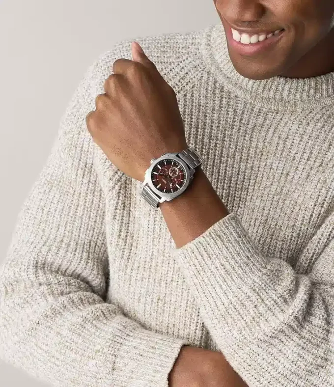 Machine Chronograph Edelstahluhr