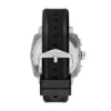 Machine Chronograph Schwarzes Silikonarmband und Armband-Set