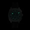 Machine Chronograph Schwarzes Silikonarmband und Armband-Set