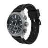 Machine Chronograph Schwarzes Silikonarmband und Armband-Set