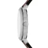 Machine Dreizeigeruhr mit Datum, braunem Lederarmband und Armband