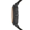 Maschine Dreizeigeruhr mit Datum Dunkelbraunes LiteHide™-Lederarmband