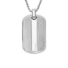 Maschinell gerändelte Edelstahl-Dog-Tag-Halskette Maschinell gerändelte Edelstahl-Dog-Tag-Halskette