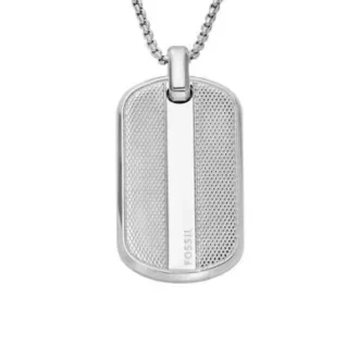 Maschinell gerändelte Edelstahl-Dog-Tag-Halskette