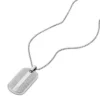 Maschinell gerändelte Edelstahl-Dog-Tag-Halskette Maschinell gerändelte Edelstahl-Dog-Tag-Halskette