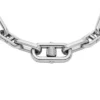 Maschinell gerändeltes Edelstahl-Kettenarmband