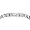 Maschinell gerändeltes Edelstahl-Kettenarmband