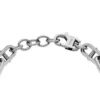 Maschinell gerändeltes Edelstahl-Kettenarmband