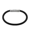 Maschinell gerändeltes schwarzes Silikonarmband