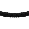 Maschinell gerändeltes schwarzes Silikonarmband