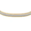 Maschinell gerändeltes zweifarbiges Edelstahl-Armband